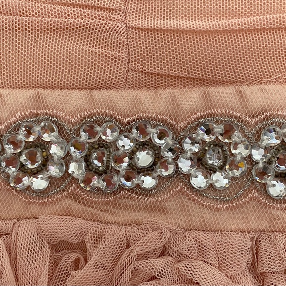 Macy’s Pink Cocktail Dress with tulle roses - Picture 7 of 7